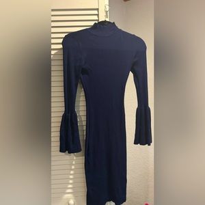 Blue maternity dress